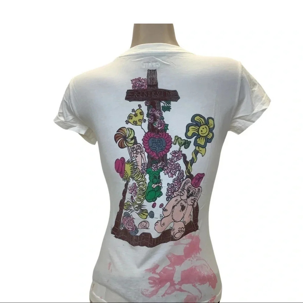 Grail Size Small Crew Neck 100% Cotton Baby Tee. Made in USA Top New - Picture 3 of 4